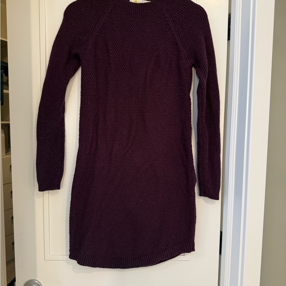 Boden Deep Purple Long Sleeve Sweater Dress